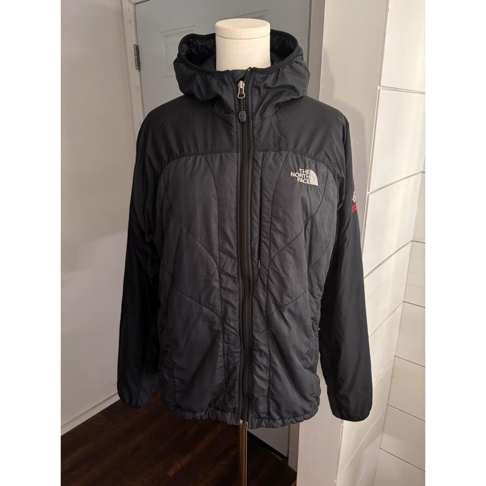 The North Face Summit Series Jacket Womens Large Black Hooded Insulated Ski